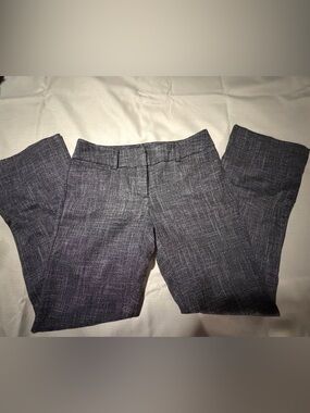 New York & Company Black and Gray Textured Dress Pants